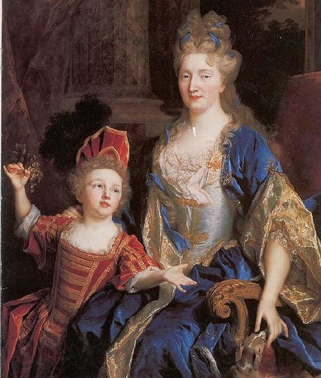 Nicolas de Largilliere Portrait of Catherine Coustard with her daughter Leonor Germany oil painting art